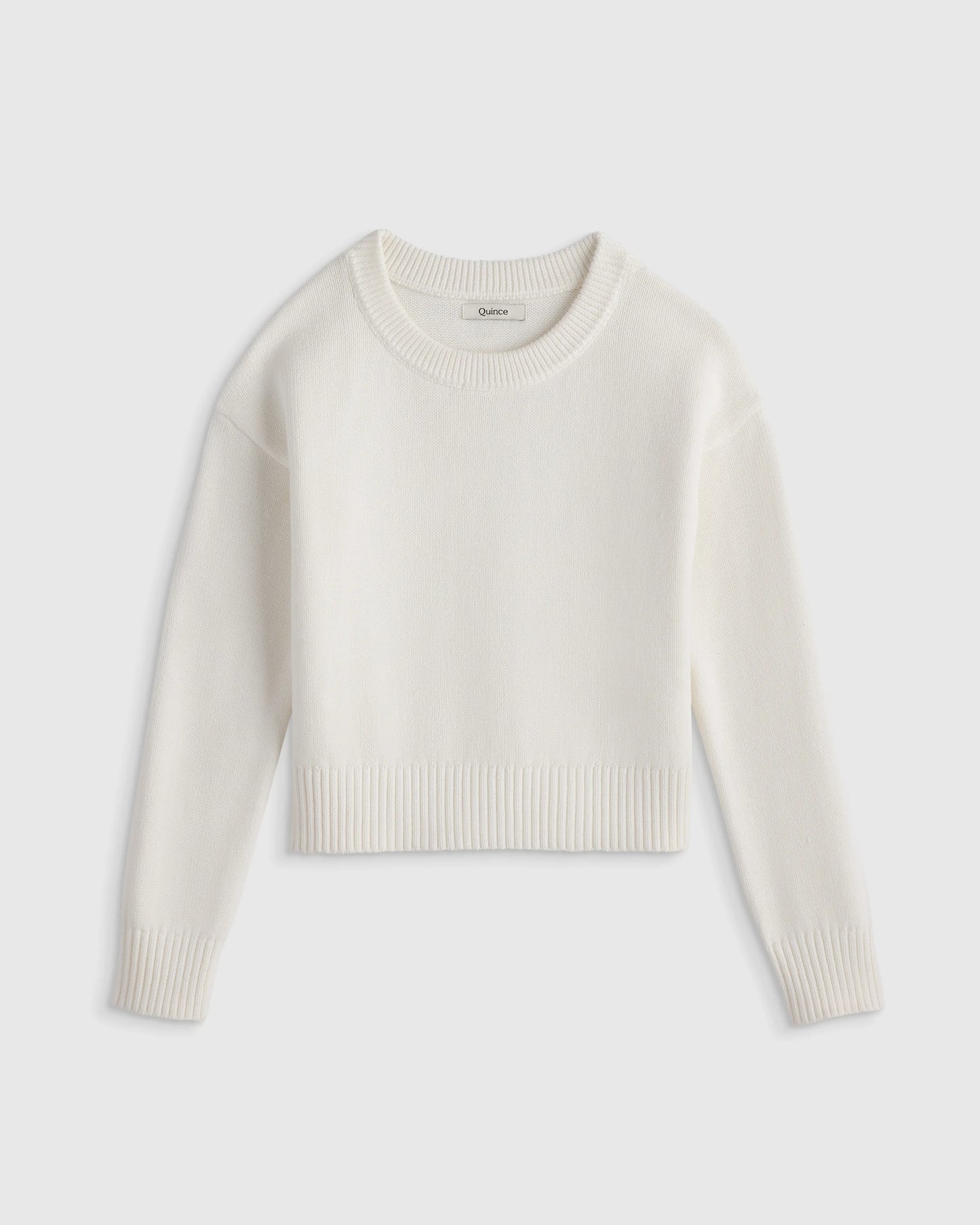 100% Organic Cotton Crewneck Sweater - 6 / Navy/White