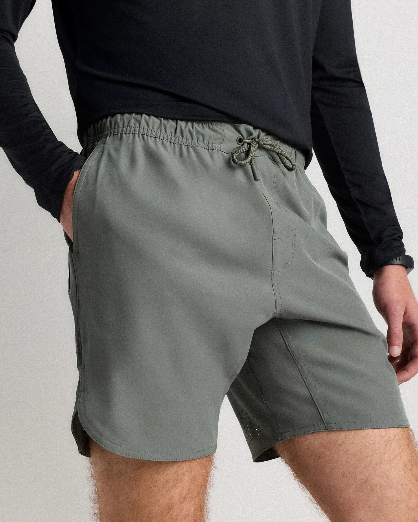 Sweat Tech Training Unlined Shorts - 7" - S / Black