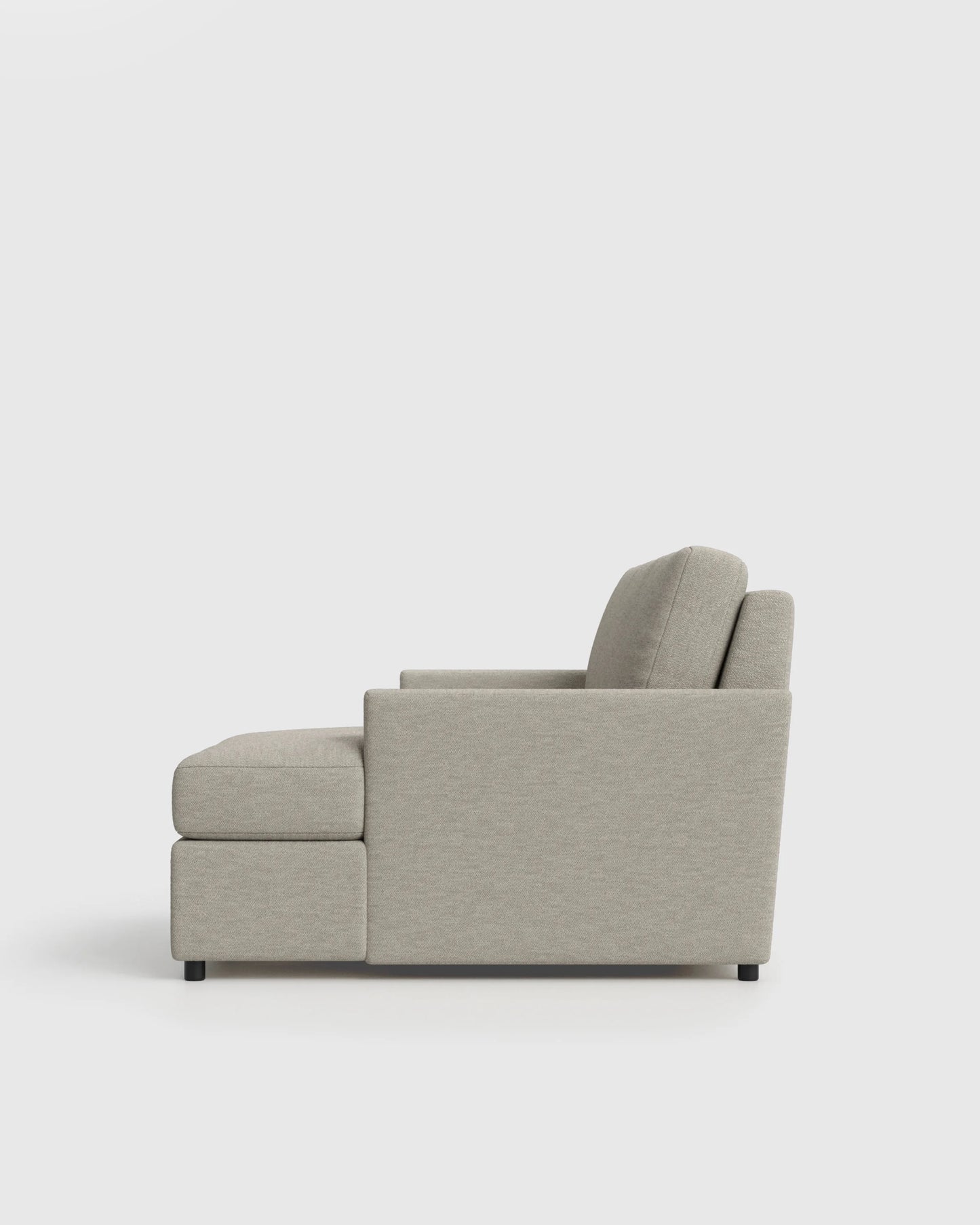 Brennan Chaise Sectional in Performance Basketweave - Right Arm / Flax