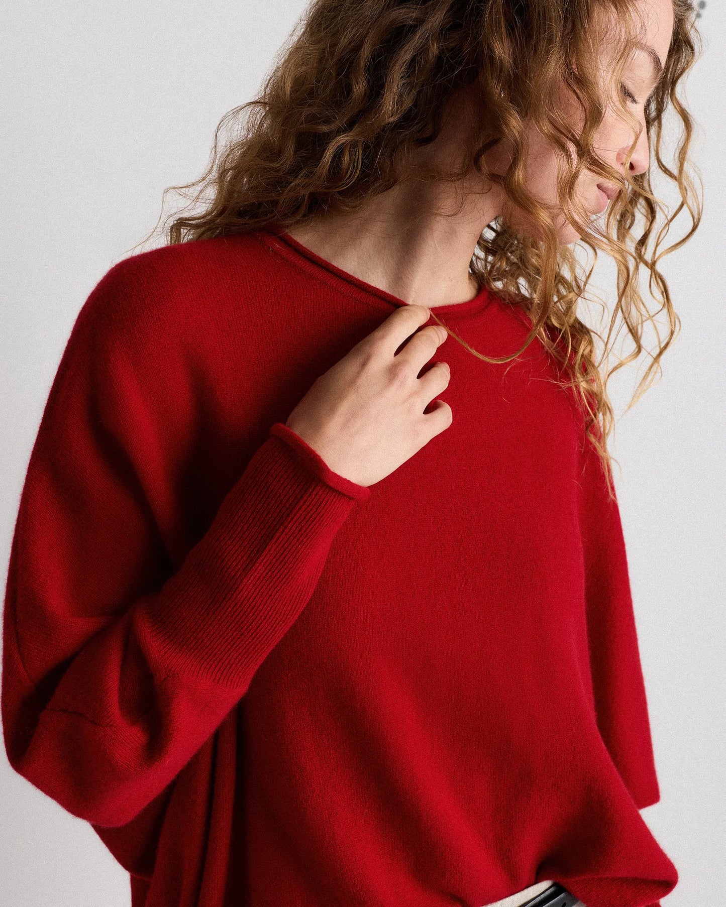 Mongolian Cashmere Batwing Sweater - S/M / Black