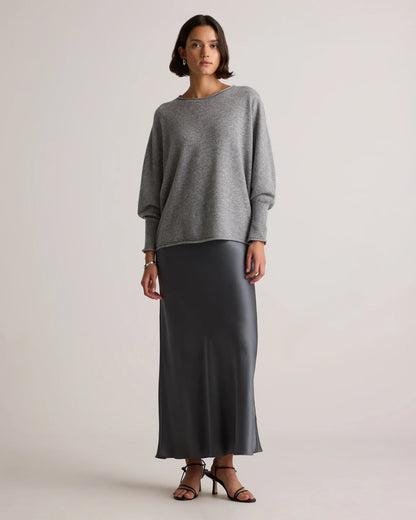 Mongolian Cashmere Batwing Sweater - S/M / Black