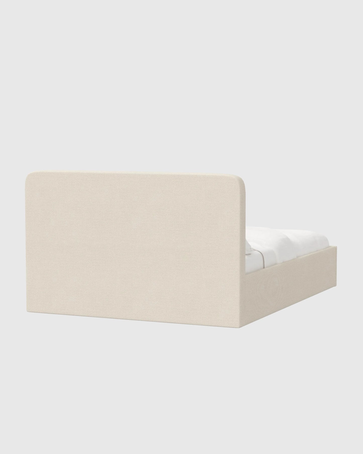 100% Linen Curved Bed - Full / Canvas