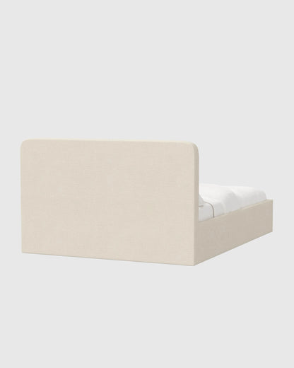 100% Linen Curved Bed - Full / Canvas