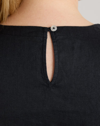 100% European Linen Tank - 1X / White