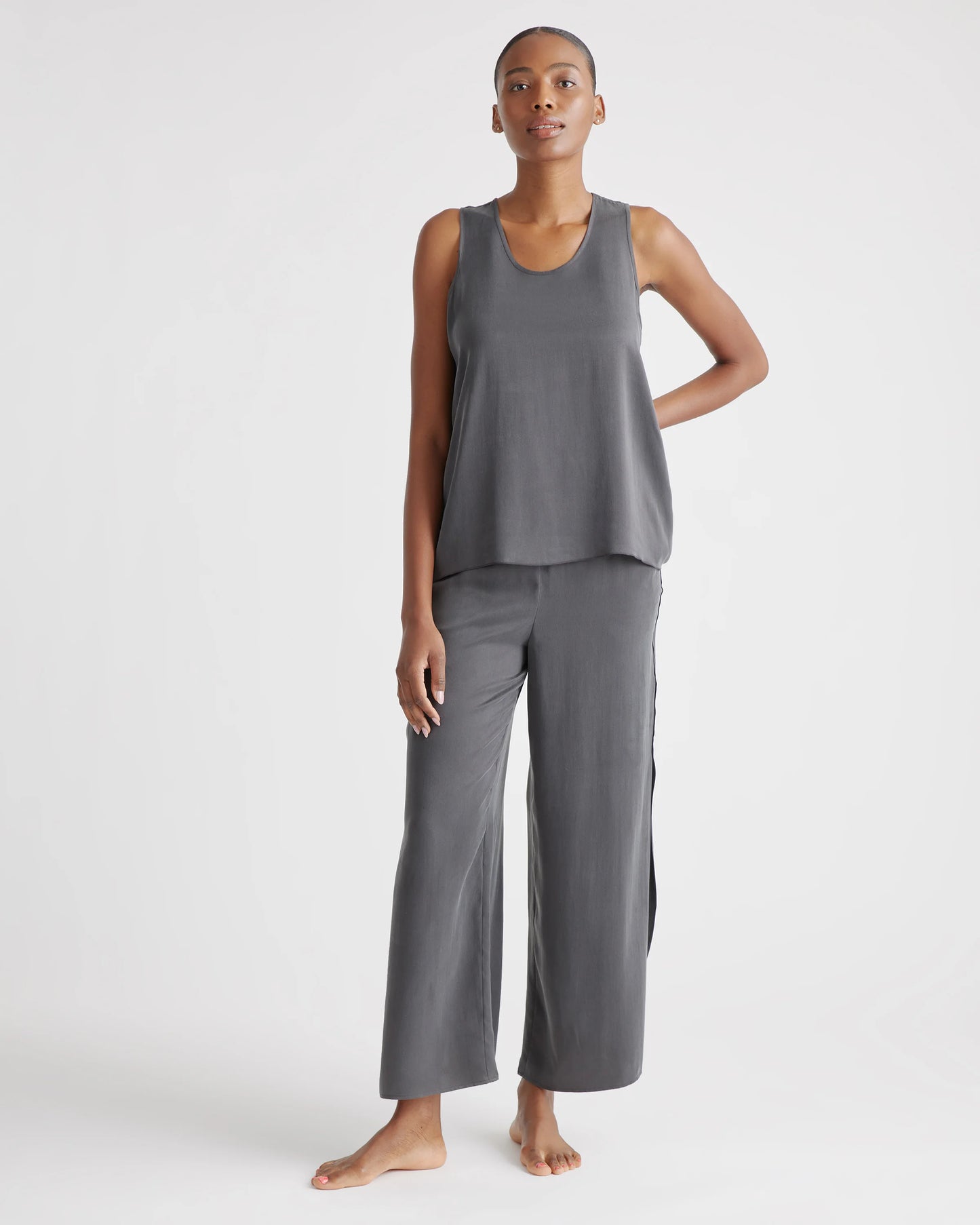 100% Washable Silk Pajama Pants - XS / Indigo