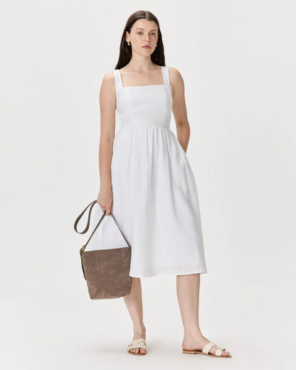 Italian Suede Bucket Crossbody - One Size / Sand