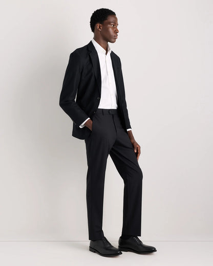 Stretch Wool Dress Pants - Straight - 30X30 / Black