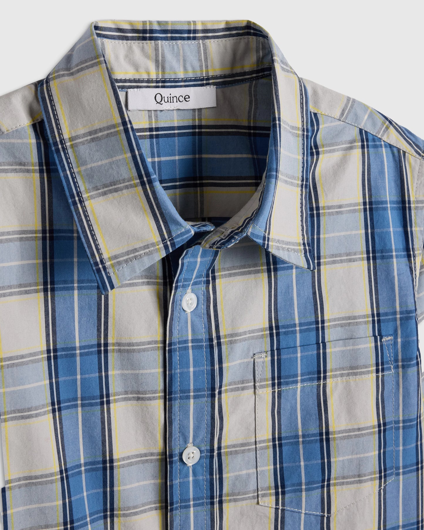 100% Cotton Poplin Printed Long Sleeve Button Down - 2T / Sage Gingham