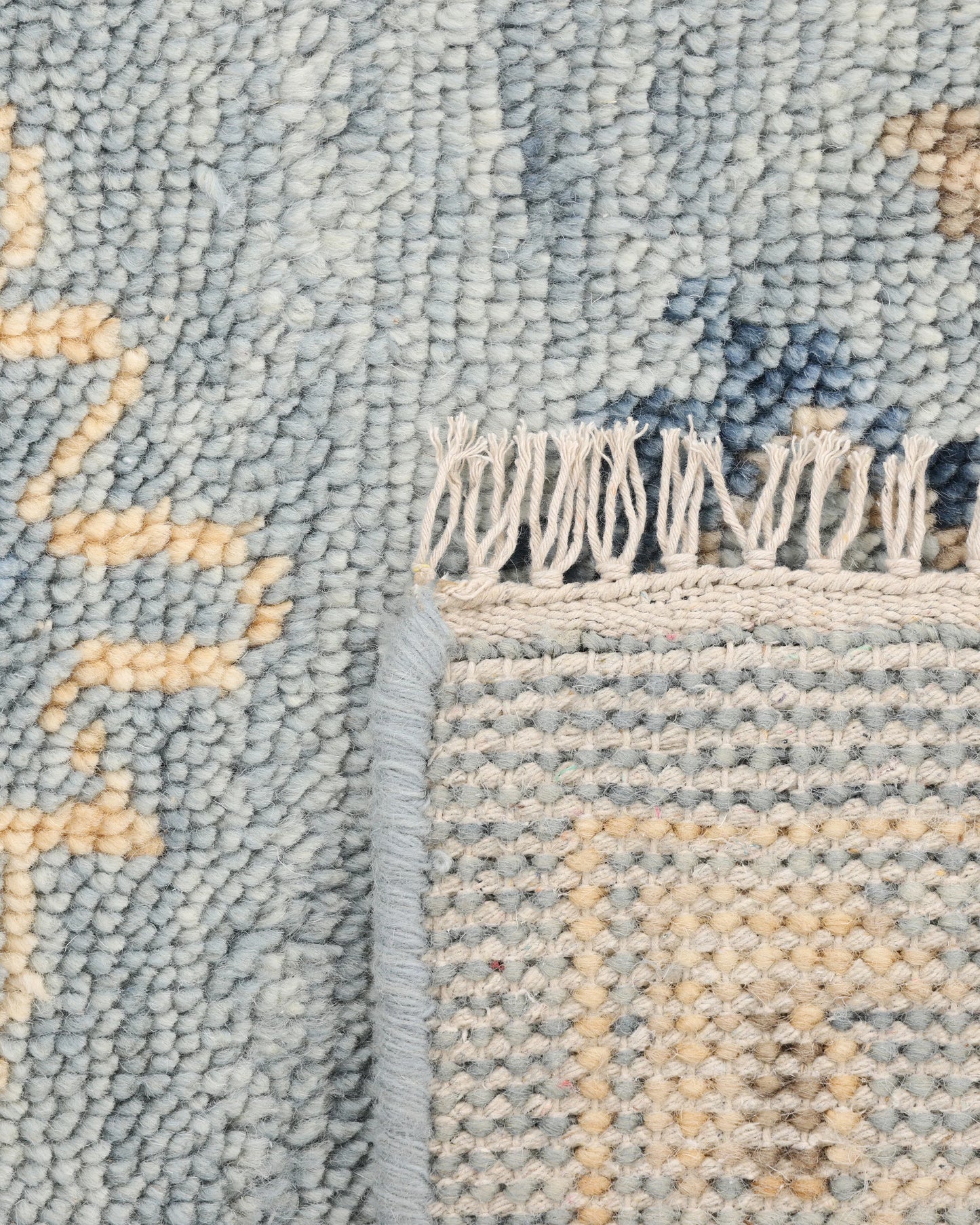 Kian Hand-Knotted Wool Rug - 5' x 8' / Blue