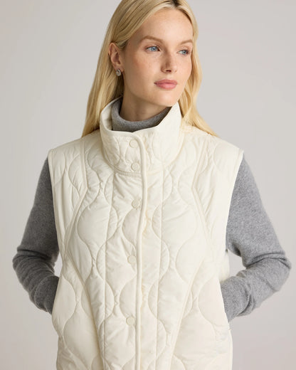 Featherless Quilted Puffer Vest - XS / Verdant Pine