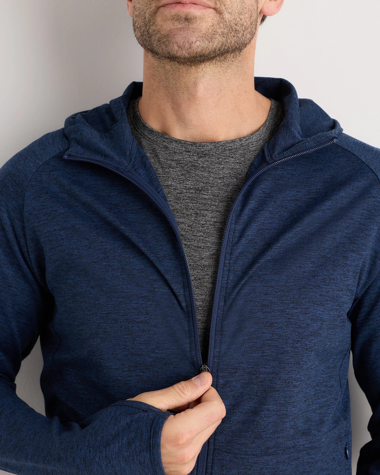 Flowknit Performance Zip Hoodie - S / Heather Grey