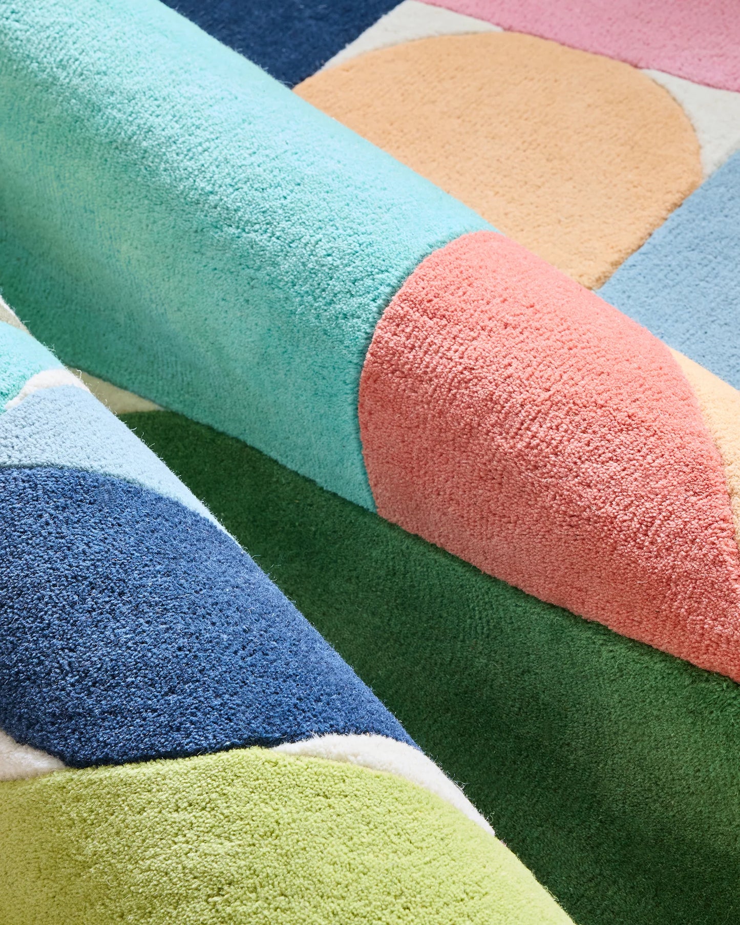 Bold Shapes Hand-Tufted Wool Rug - 3'6" x 5'6" / Multi