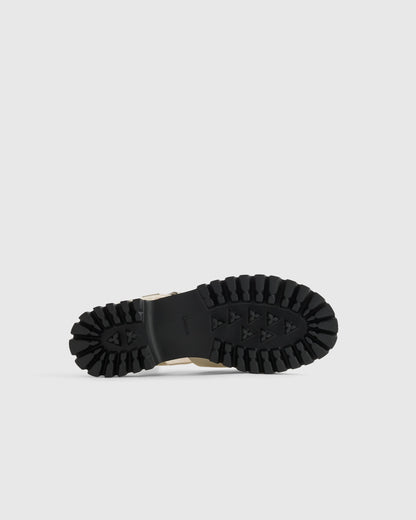 Italian Leather Lug Sole Fisherman Sandal - 5 / Cashew