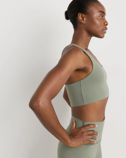 Ultra-Form Scoop Neck Longline Bra - XS / Black Camo
