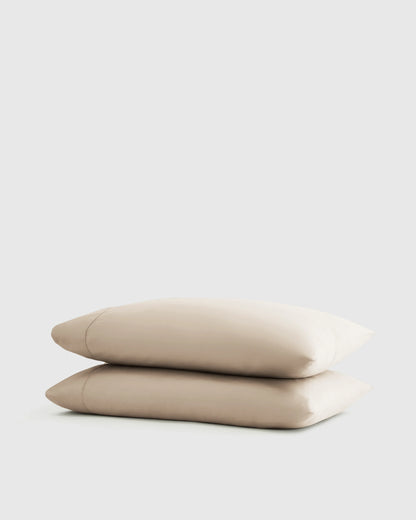 Signature Giza Cotton Sateen Pillowcase Set - Standard / White
