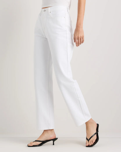Bella Rigid Straight Jeans - 24 / Powder Blue Raw Hem