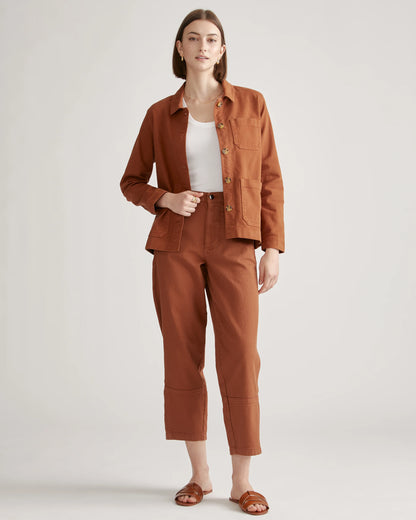 Organic Comfort Stretch Chore Jacket - XS / Vanilla