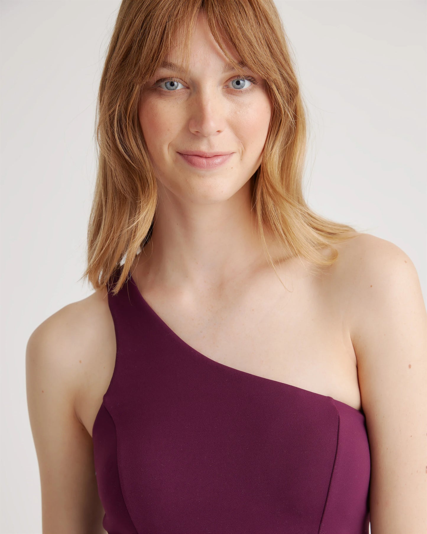 Ultra-Form One-Shoulder Active Dress - XS / Plum