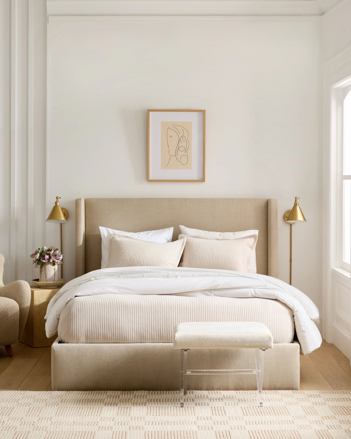 Organic Cotton Matelasse Sham Set - Standard / Dried Sage