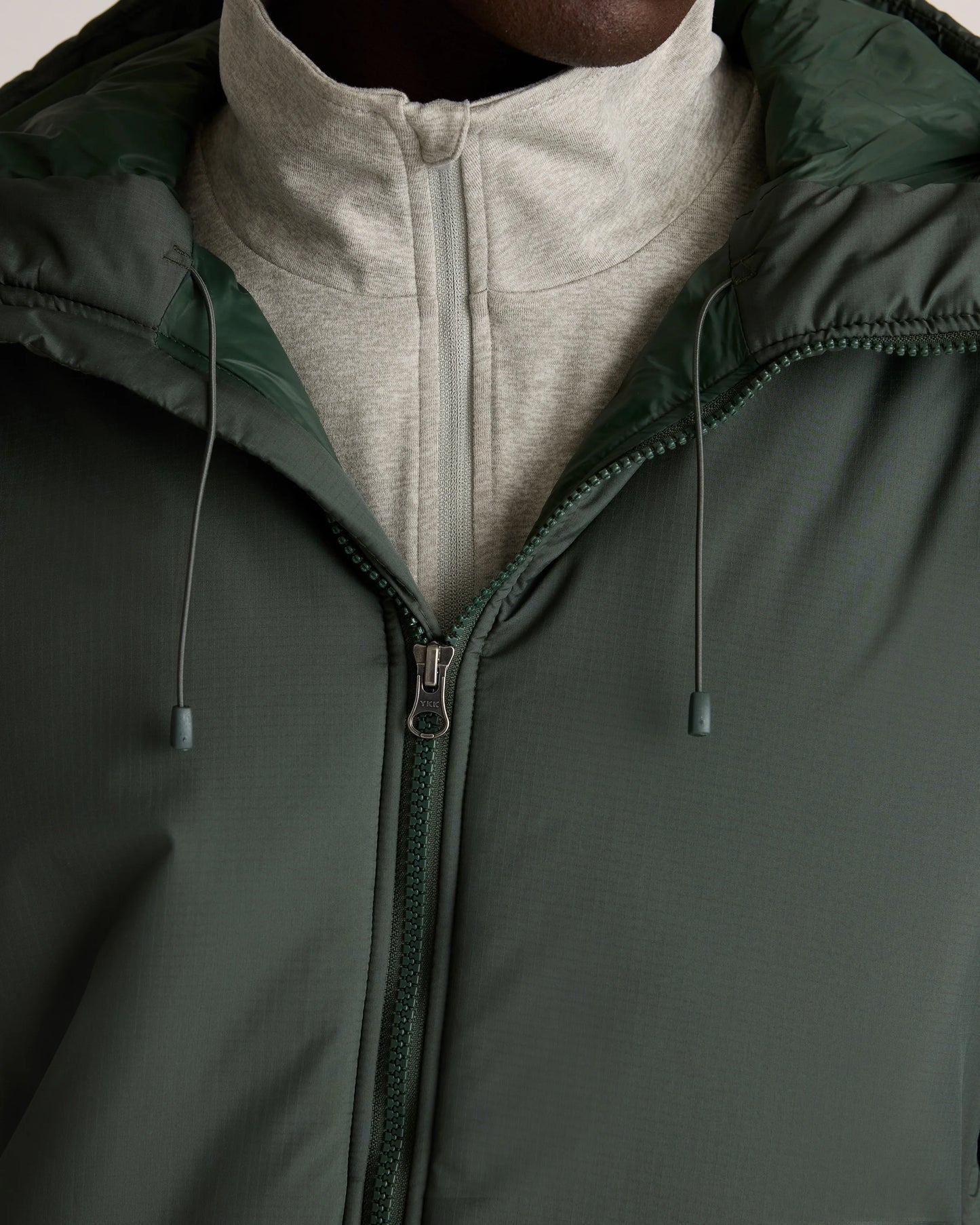 Hybrid Insulated Heavyweight Hooded Jacket - S / Verdant Pine