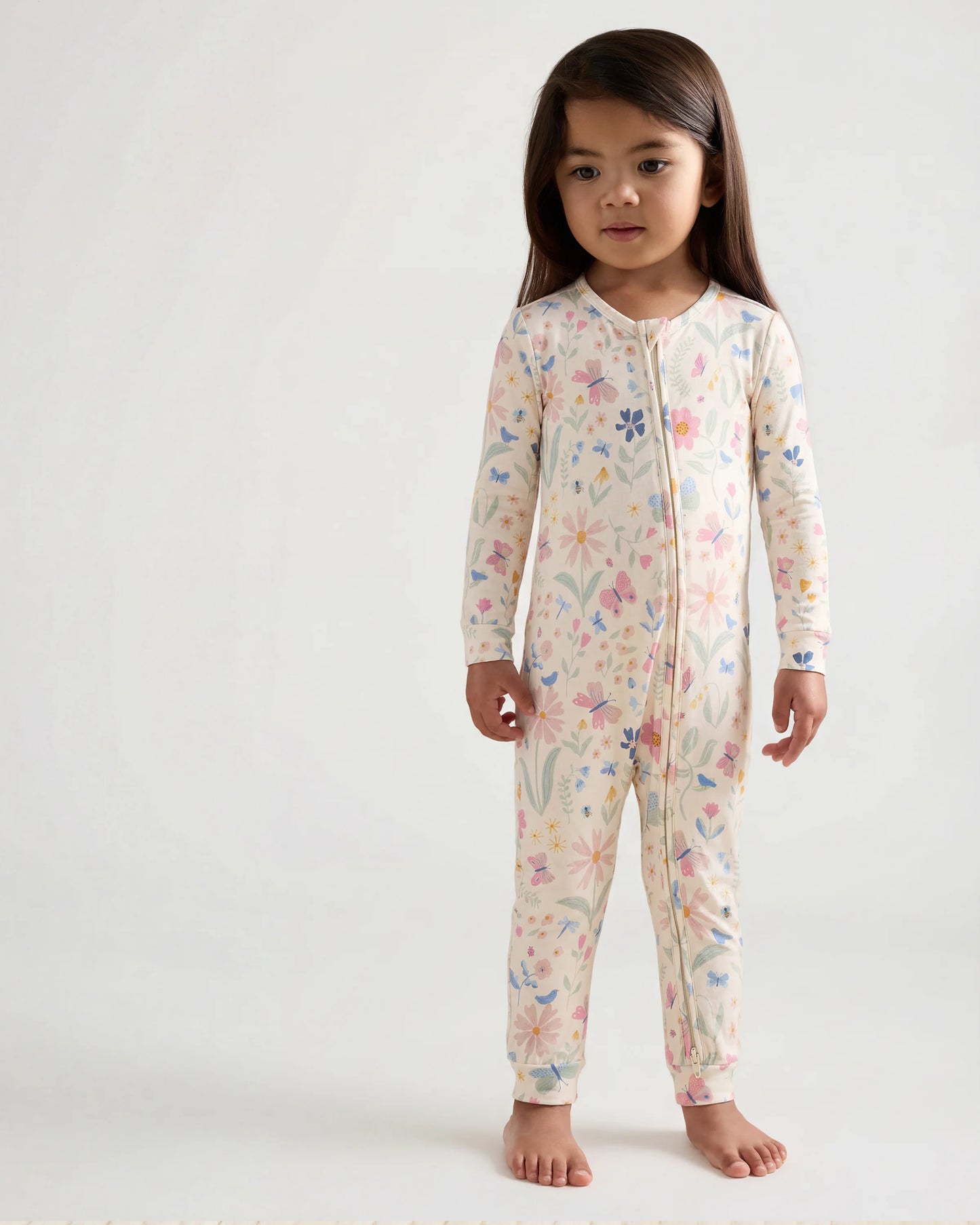 Bamboo One Piece Pajama - 2T / Wildflower Dreams