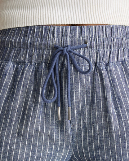 100% European Linen Wide Leg Pants - XS / Bayberry Olive