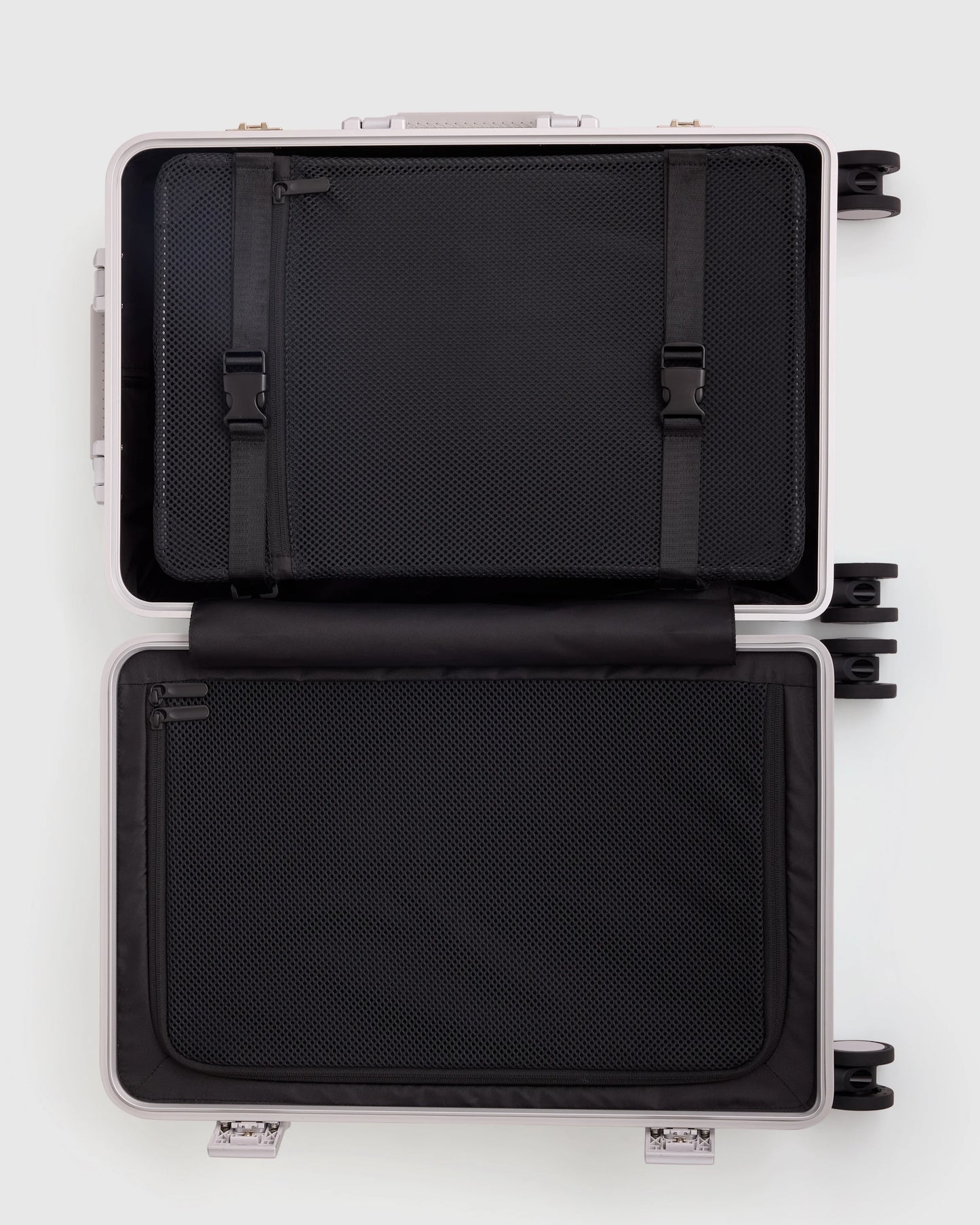 Aluminum Carry-On Suitcase - One Size / Black