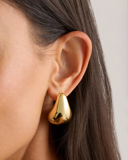Teardrop Earrings - One Size / Gold Vermeil