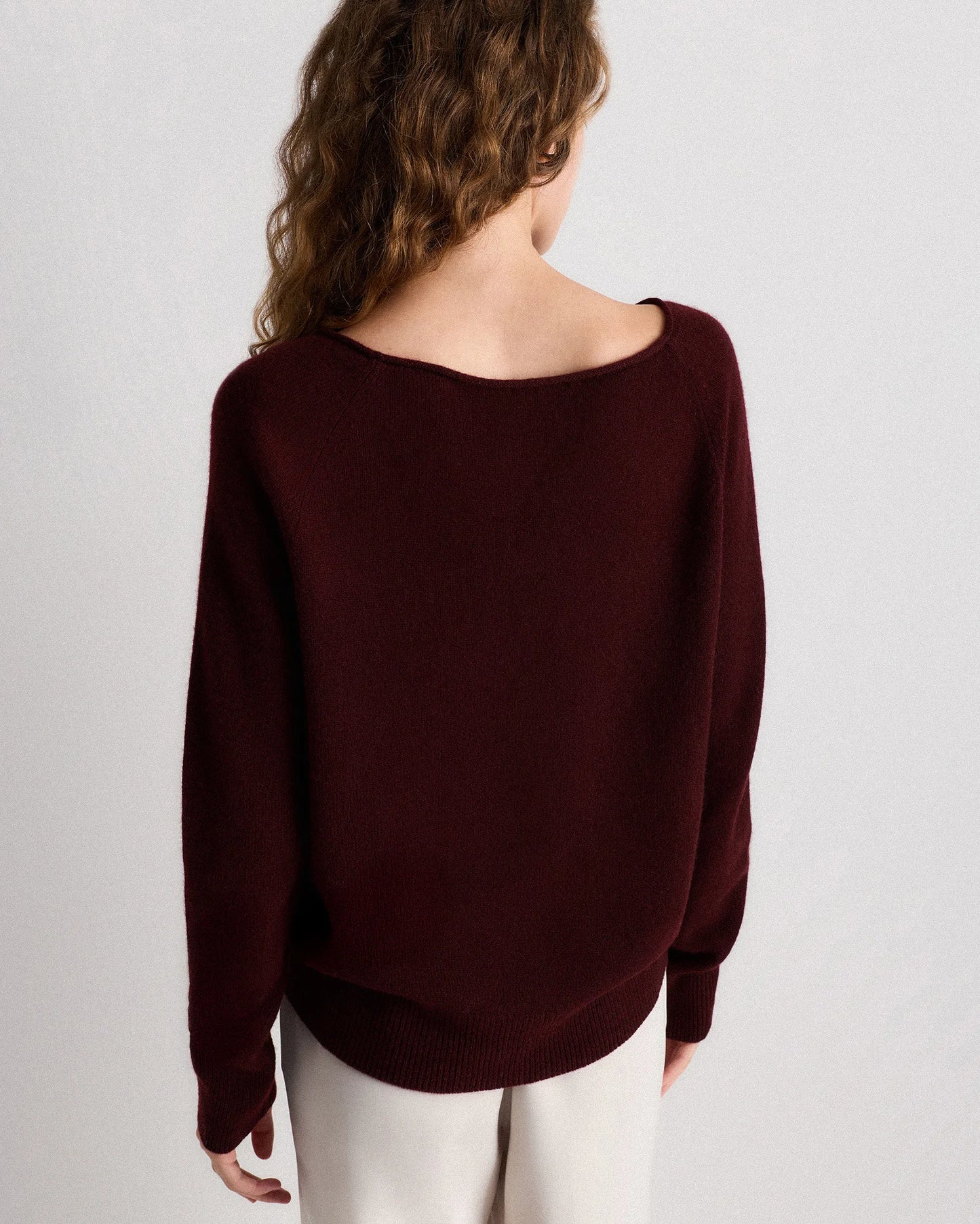 Mongolian Cashmere Boatneck Sweater - XS / Black