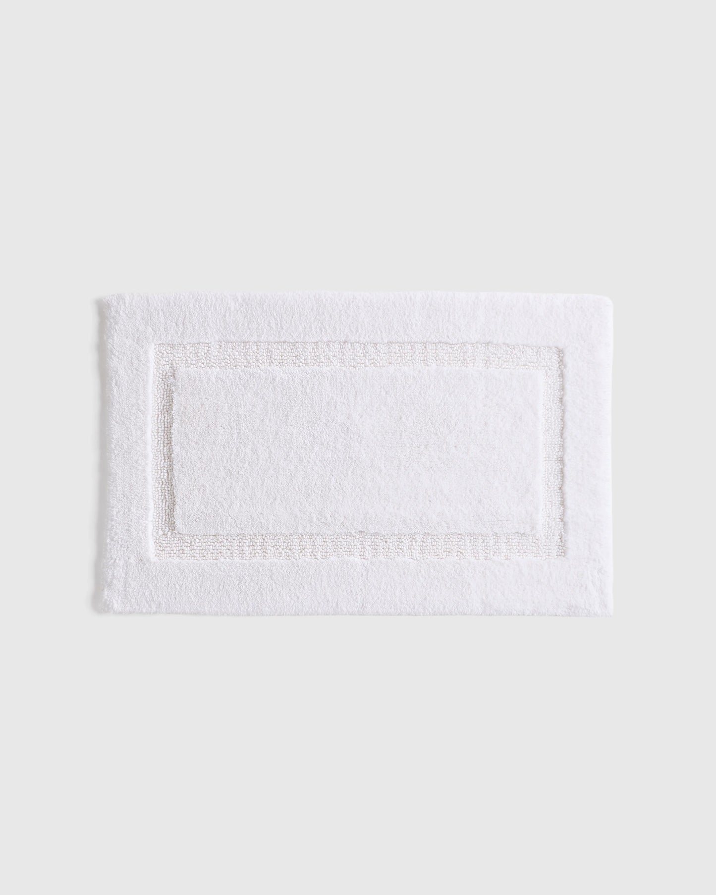 Turkish Cotton Non-Slip Bath Rug - 21"x34" / White