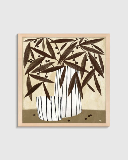 Tuscan Floral by Marco Marella - 21.25"x21.25" / White