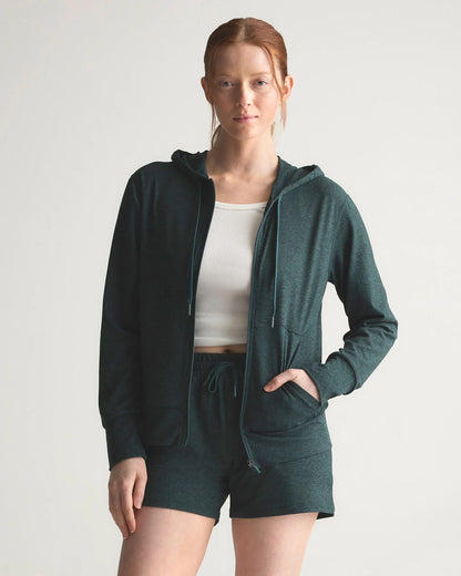 Flowknit Full-Zip Hoodie - XS / Heather Deep Navy