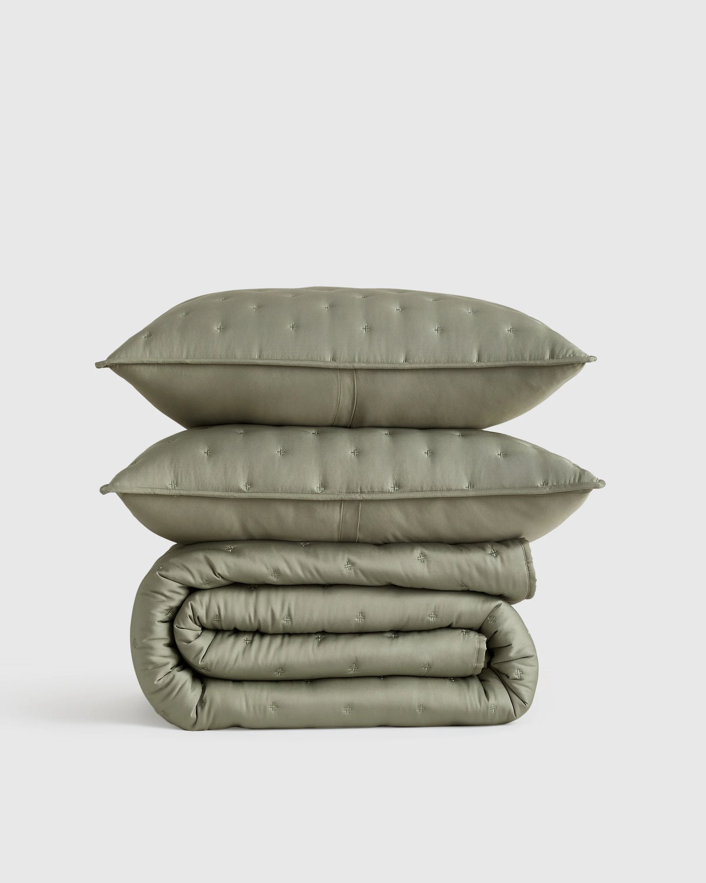 Bamboo Dream Quilt Set - Twin / Sage