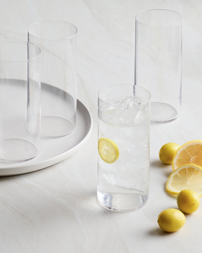 Essential Crystal Tall Drinking Glasses, Set of 6 - One Size / No Color