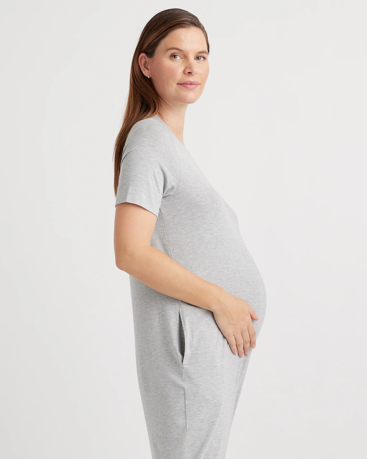 Bamboo Jersey Maternity Everyday Jumpsuit - XS / Deep Navy