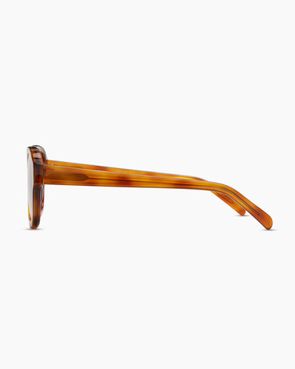 Berlin Polarized Acetate Sunglasses - Standard / Ginger Tortoise with Brown Gradient lens