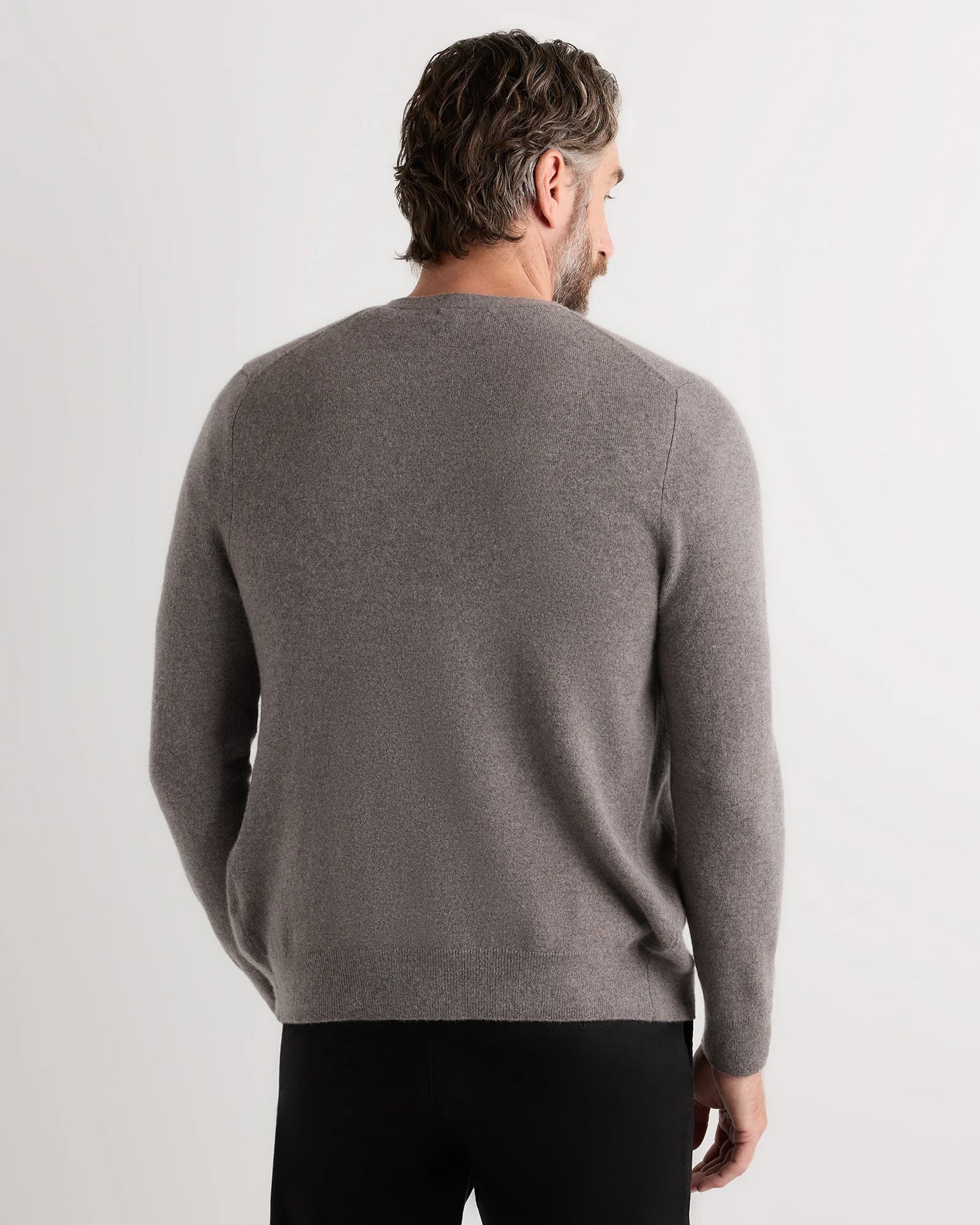 Mongolian Cashmere Cardigan Sweater - S / True Navy