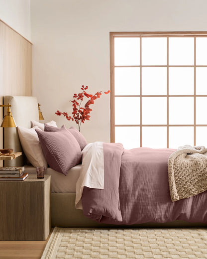 Organic Cotton Gauze Duvet Cover - Twin / Dried Sage