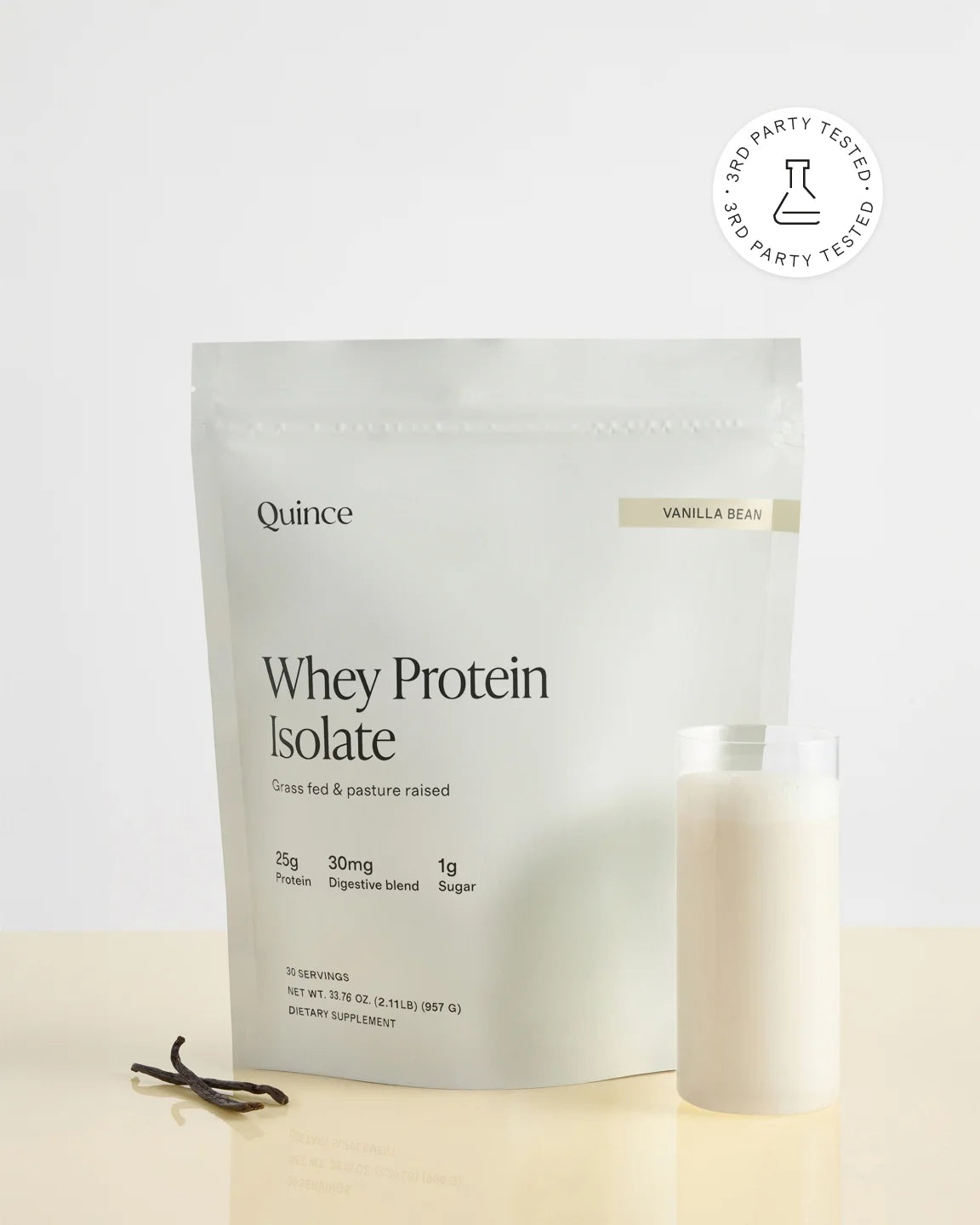 Grass-Fed Whey Protein Isolate - 30 Servings / Vanilla Bean