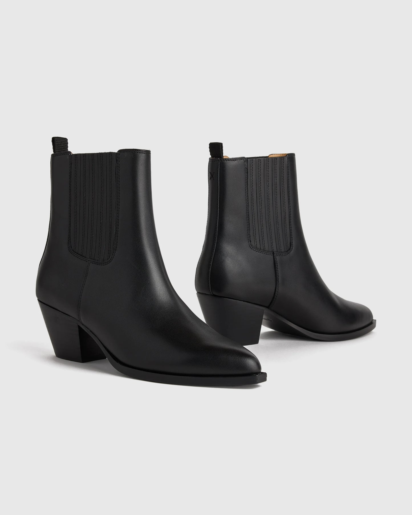 Italian Leather Western Chelsea Ankle Boot - 5 / Coffee Bean