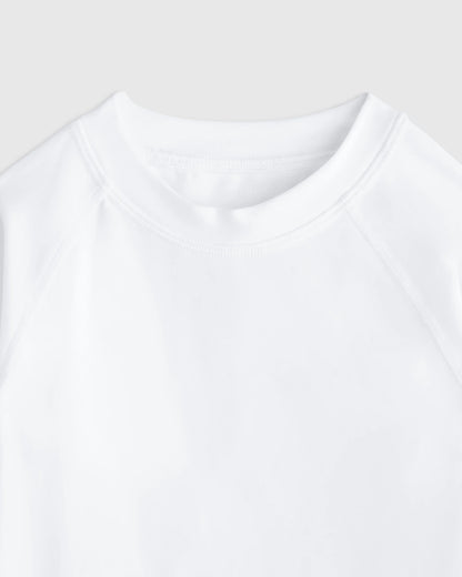 Long Sleeve Raglan Rash Guard - 2T / Island Aqua
