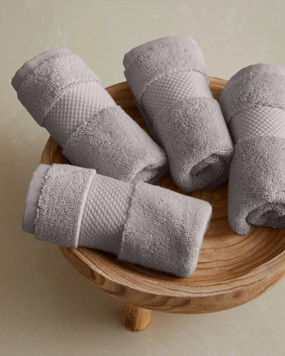 Turkish Ultra Plush Washcloth (Set of 4) - One Size / Mineral