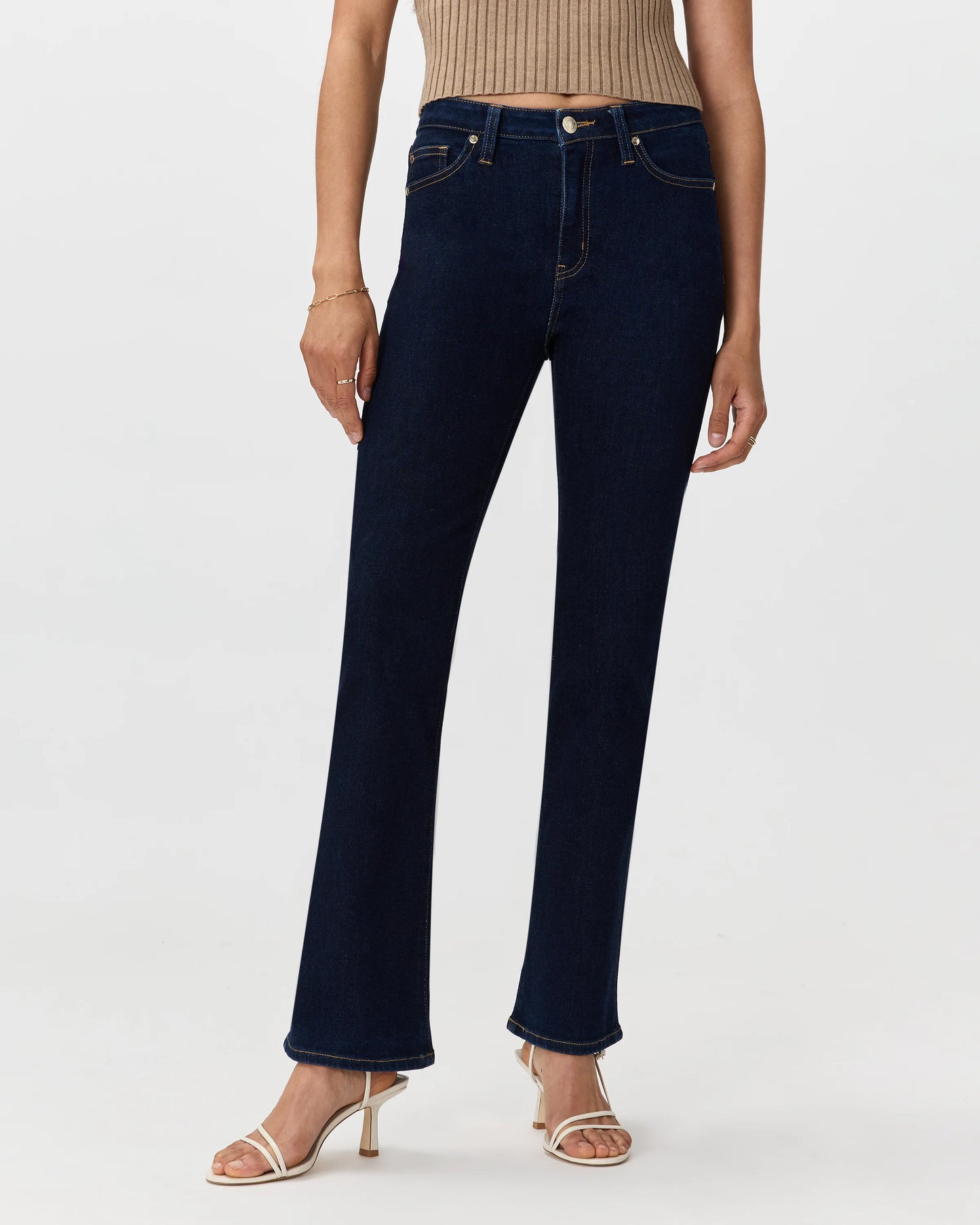 Bella Stretch Kick Flare Jeans - 24 / Deep Rinse