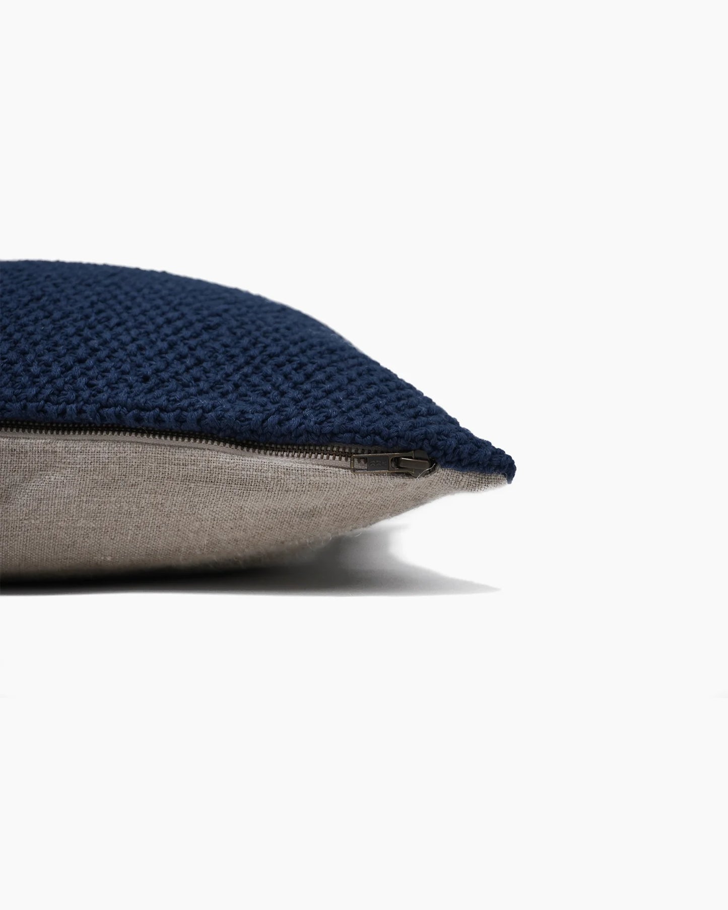 Textured Cotton Pillow Cover - Individual / Indigo