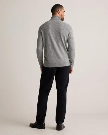 Mongolian Cashmere Turtleneck Sweater - S / Black
