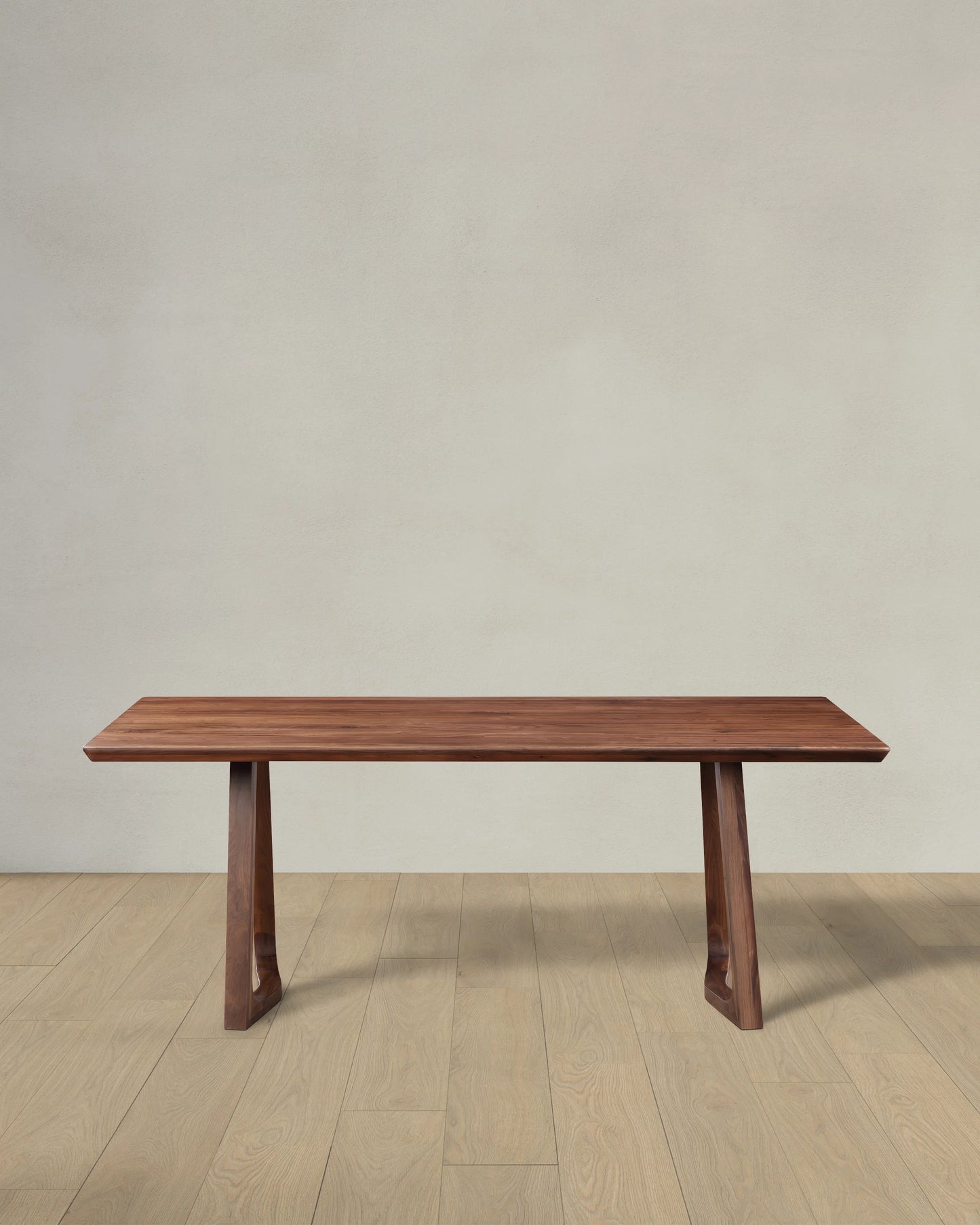 Solid Wood Midcentury Dining Table - One Size / Brown Walnut