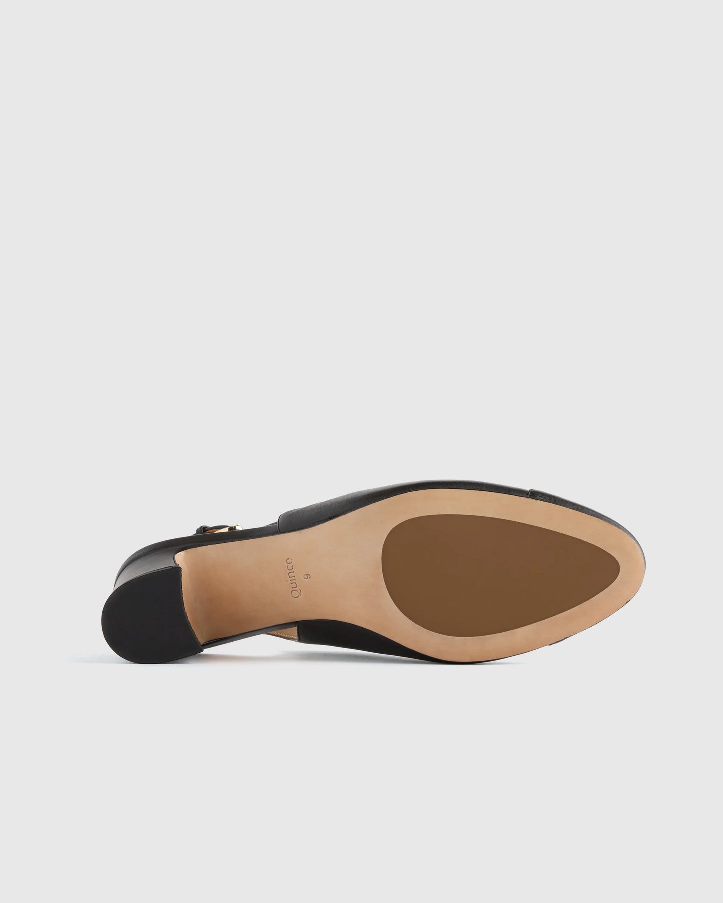Italian Leather 65mm Cap Toe Slingback - 5 / Cashew