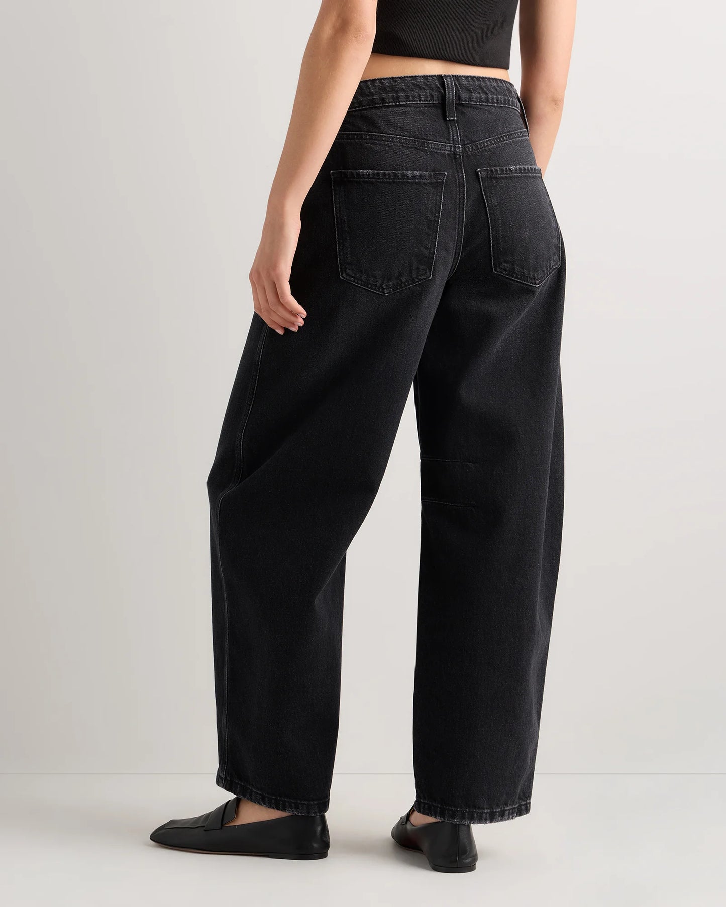 Maya Rigid Exaggerated Barrel Jeans - 24 / Powder Blue