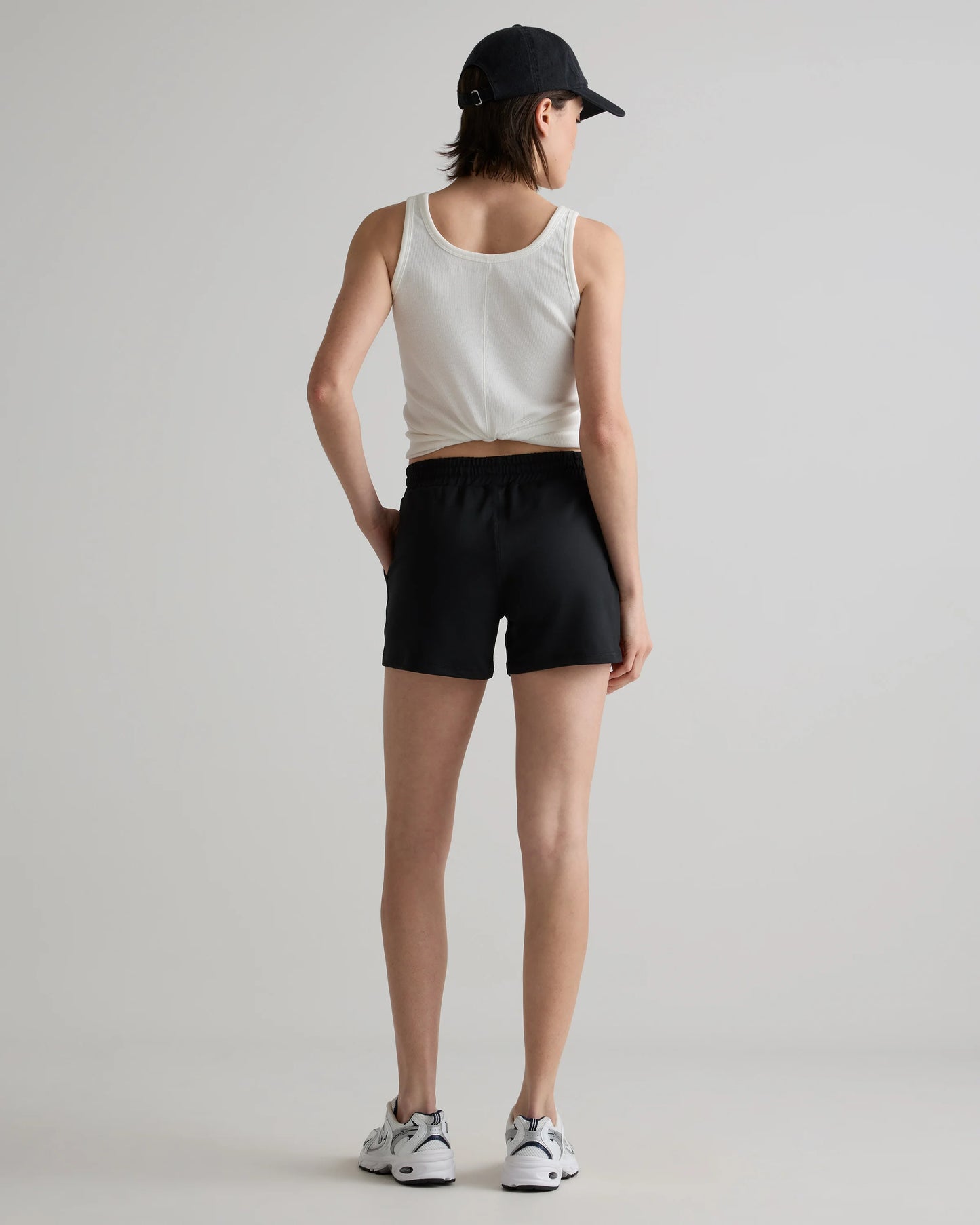 Flowknit Mid-Rise Shorts - XS / Heather Deep Navy