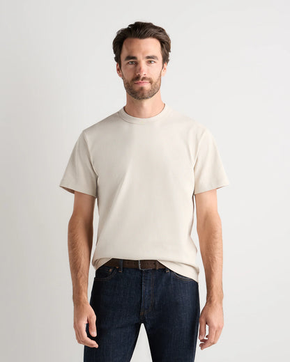100% Organic Cotton Heavyweight Tee - XS / Natural